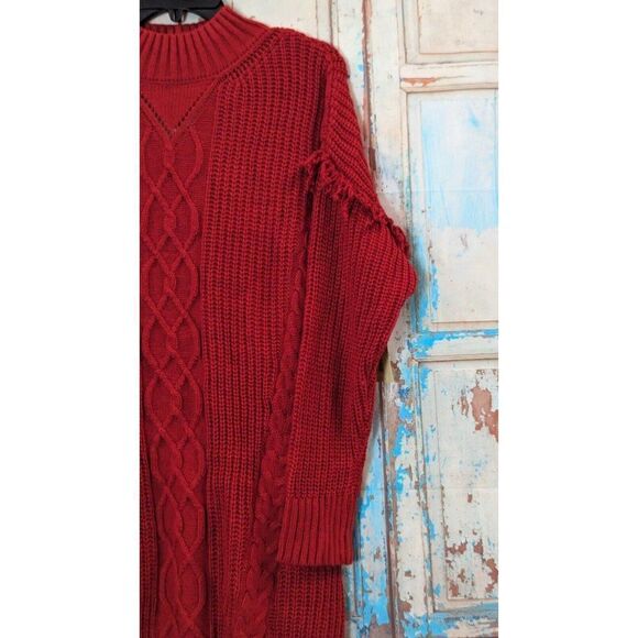 American Rag Cie 9HS27 Womens Size M Chili Pepper Pullover Tunic Sweater - Picture 7 of 10